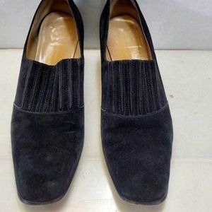 Salvatore Ferragamo Black Suede Women's Heel Shoes Size 10